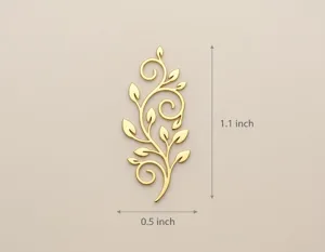 Leafy Vine Pendant Necklace in 925 Sterling Silver Botanical Jewelry – 3