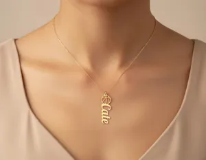Personalized Basketball Name Necklace in Gold Finish – 2