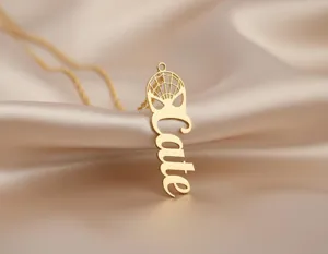Spiderman Name Necklace: Gold Plated Customizable Name Pendant – 1
