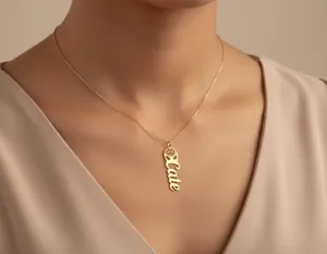 Spiderman Name Necklace: Gold Plated Customizable Name Pendant – 2