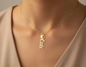 Balloons Name Necklace – Personalized 925 Sterling Silver Pendant – 2