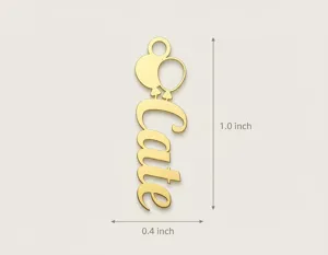 Balloons Name Necklace – Personalized 925 Sterling Silver Pendant – 3