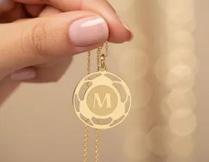 Custom Soccer Number Necklace: Personalized 925 Sterling Silver Pendant – 3