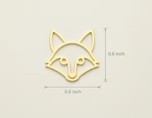 Fox Pendant Necklace in 925 Sterling Silver with Optional Gold Plating – 4