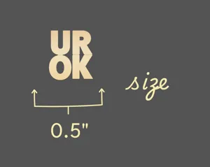 UR OK Necklace: Positive Message Pendant in 925 Sterling Silver – 5