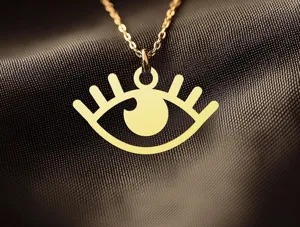 Evil Eye Necklace - Eye of Horus Protection Pendant in Sterling Silver – 1