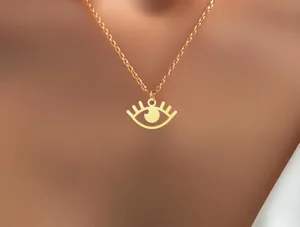 Evil Eye Necklace: Eye of Horus Sterling Silver Protection Pendant – 1