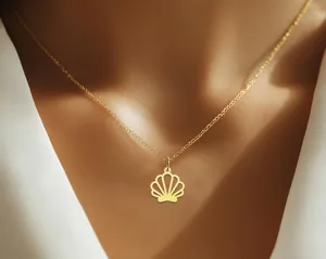 Sea Shell Necklace – Elegant 925 Sterling Silver Beach Inspired Jewelry – 2