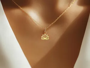 Lotus Necklace: 925 Sterling Silver Nature Charm Jewelry for Her – 1
