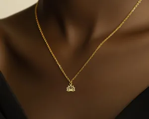 Lotus Necklace: 925 Sterling Silver Nature Charm Jewelry for Her – 2