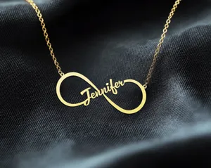 Custom Infinity Name Necklace in 925 Sterling Silver – 1