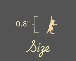 Cat Necklace – Playful Minimalist Cat Silhouette Pendant in Sterling Silver – 5