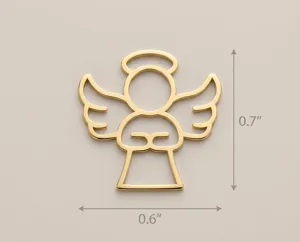Angel Pendant: 925 Sterling Silver Charm with Delicate Wings – 4