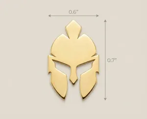 Spartan Helmet Pendant Necklace in Sterling Silver – 3