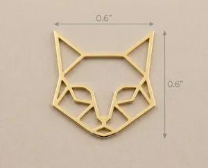 Cat Necklace - Geometric Cat Pendant in Sterling Silver – 4