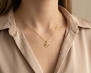 Cat Pendant Necklace – Gold Finished Silhouette Design – 2