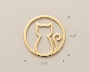 Cat Pendant Necklace – Gold Finished Silhouette Design – 4