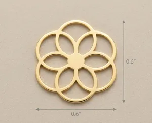 Flower Pendant Necklace in 925 Sterling Silver with Gold Plated Floral Design – 3