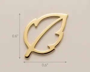 Leaf Necklace: Handmade 925 Sterling Silver Pendant in Gold, Rose Gold or Silver – 4