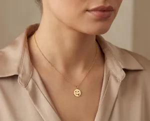 Smiley Face Necklace with Tongue-Out Pendant in 925 Sterling Silver – 2