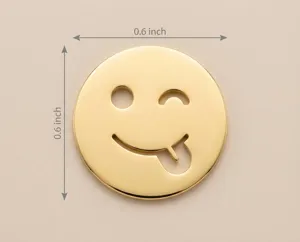 Smiley Face Necklace with Tongue-Out Pendant in 925 Sterling Silver – 4
