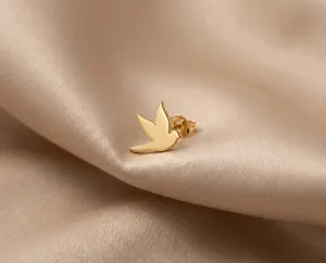 Dove Earrings in 925 Sterling Silver - Handmade Bird Motif – 3