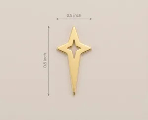 North Star Necklace in 925 Sterling Silver with Gold, Rose Gold or Silver Finish – 4