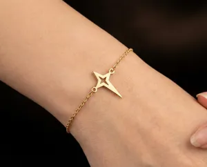 North Star Bracelet: Minimalist 925 Sterling Silver Jewelry – 1