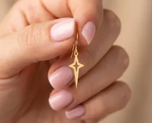 North Star Earrings in 925 Sterling Silver: Celestial Charm – 2