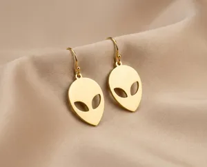 Alien Earrings in 925 Sterling Silver with Gold, Rose Gold or Silver Finish – 3