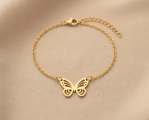 Butterfly Bracelet in 925 Sterling Silver with 18K Gold Plating – 2