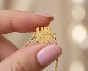 UR OK Bracelet in 925 Sterling Silver – Positivity Gift – 3