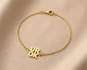 UR OK Bracelet in 925 Sterling Silver – Positivity Gift – 2