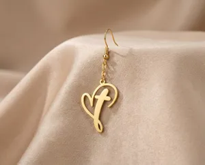 Heart Cross Earrings in 925 Sterling Silver with Gold Plating Options – 3