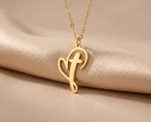 Heart Cross Necklace: 925 Sterling Silver Love and Faith Pendant – 3