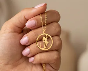 Fishing Hook Pendant Necklace: Handmade 925 Sterling Silver Girl Charm – 2