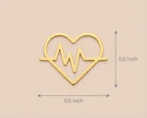 Heartbeat Bracelet: Handmade 925 Sterling Silver Heart Jewelry in Gold, Rose Gold or Silver – 2