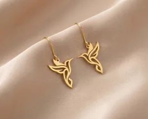 Hummingbird Earrings in 925 Sterling Silver – Handmade Nature-Inspired Bird Jewelry – 3