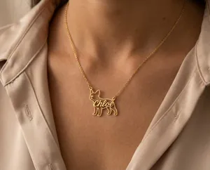 French Bulldog Necklace: Personalized Sterling Silver Name Pendant – 2