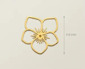 Violet Flower Pendant Necklace in 925 Sterling Silver Floral Jewelry – 4