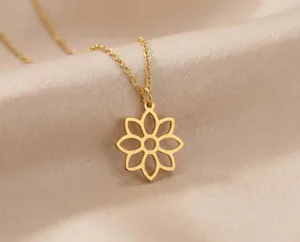 Daffodil Necklace in 925 Sterling Silver Floral Pendant – 2