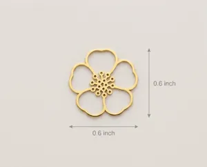 Hawthorn Flower Necklace: Handmade 925 Sterling Silver Floral Pendant – 5
