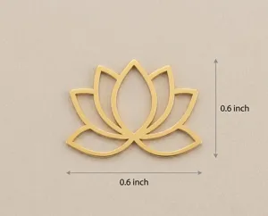 Lotus Necklace in Sterling Silver Floral Pendant, Gold or Rose Gold – 4