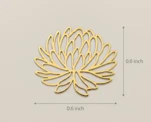 Chrysanthemum Pendant Necklace: Handmade 925 Sterling Silver Floral Jewelry – 4