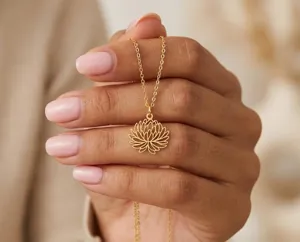 Chrysanthemum Pendant Necklace: Handmade 925 Sterling Silver Floral Jewelry – 2