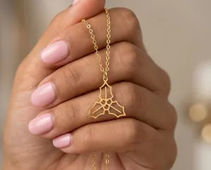 Holly Necklace: Handmade 925 Sterling Silver Minimalist Pendant – 2