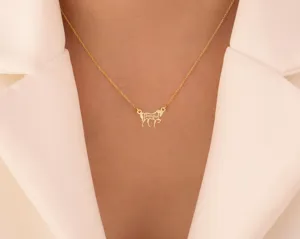 Custom Horse Necklace: Personalized Pendant in Sterling Silver – 3