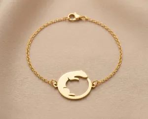 Ferret Bracelet: Handmade Sterling Silver Charm in Gold, Rose Gold or Silver – 2
