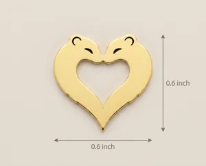 Ferret Heart Pendant Necklace: Handmade 925 Sterling Silver Animal Jewelry – 4