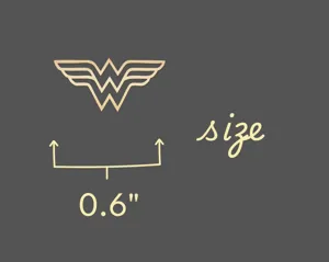 Wonder Woman Inspired Necklace: Winged W Pendant in Sterling Silver – 6